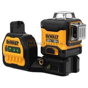 Лазарен нивелир зелен 360 градуса 12V/18V без батерия – Dewalt DCE089NG18 