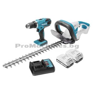 Винтоверт DF457D и храсторез UH482D комплект - Makita DK18171 