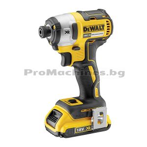 Акумулаторен ударен безчетков винтоверт - DeWalt DCF887D2, 18V, 2 x 2.0 Ah XR Li-Ion батерии, 205 Nm TSTAK