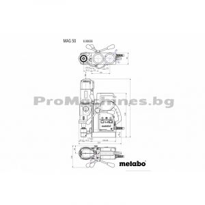 Бормашина магнитна 1200W 50мм - Metabo MAG 50 