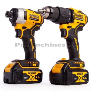 Винтоверт DCD709 + винтоверт DCF809 18V 2x4Ah батерии - DeWalt DCK2062M2T 