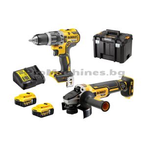 Винтоверт DCD796 + ъглошлайф DCG405 18V 2x5Ah - DeWalt DCK2080P2T 