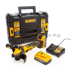 Ъглошлайф 18V 125мм 2х5Ah - DeWalt DCG409H2T 