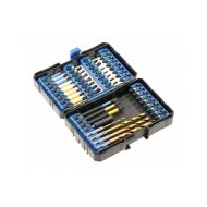 HT1S803 56 бр. Комплект ударни битове със свредла за метал Hogert