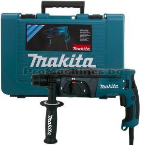 Перфоратор  SDS plus - Makita HR2470, 780W, 0-1100 оборота, 0-4500 удара, 2.4 J, 2.9 кг