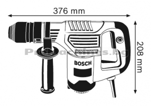 Къртач със SDS plus – Bosch GSH 3 E, 650 W, 0-3.500 удара, 2.6 J, 3.5 кг., 0.611.320.703