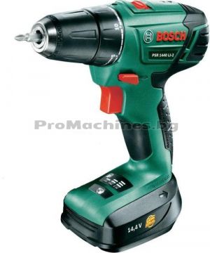 Акумулаторен винтоверт - Bosch PSR 1440 LI-2, 14.4V, 1 бр. 1.3 Ah батерия, куфар, 0.603.9A3.020 