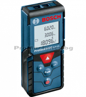 Лазерна ролетка - Bosch GLM 40, 40м, 2 батерии, 0.601.072.900