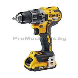 Винтоверт - безчетков, 18V, 2 бр. 2.0Ah XR Li-Ion батерии, куфар DEWALT DCD791D2