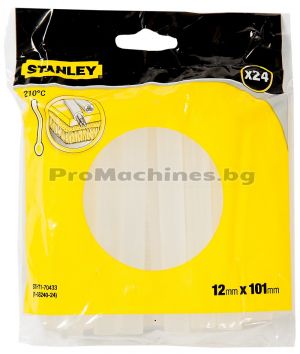 Силиконови пръчки 11x100, 24 бр., прозрачни, Dualmelt - Stanley,  STHT1-70429