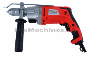 Бормашина 1050W, 13мм, 2-ск., самоз. Патр., метален корпус – Raider, RDP-ID31 