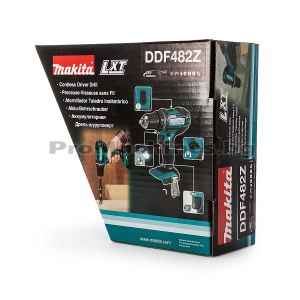 Винтоверт акумулаторен Li-Ion 18.0 V, I/0-600, II/0-1900 об., 62 Nm - Makita, DDF482Z 