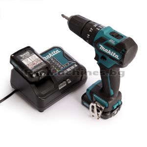 Акумулаторен ударен винтоверт Makita HP332DSME / 10.8V ,2бр. 4Ah батерии , зарядно и куфар 