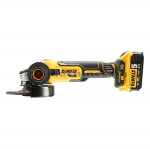 Ъглошлайф акумулаторен безчетков - DeWALT DCG405P2, 125 мм. 18V XR Li-lon, 2 бр. 5Ah батерии, зарядно DCB115, TSTAK