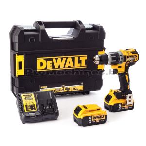 Винтоверт безчетков 18V, 2 бр. 5.0Ah XR Li-Ion батерии, куфар - DEWALT, DCD791P2