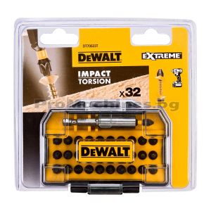 Комплект битове от 32 елемента с магнитен държач - Dewalt,DT70523T