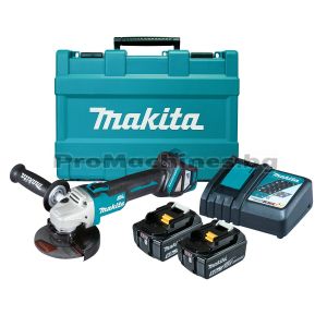 Акумулаторен  ъглошлайф безчетков - Makita DGA511RTE