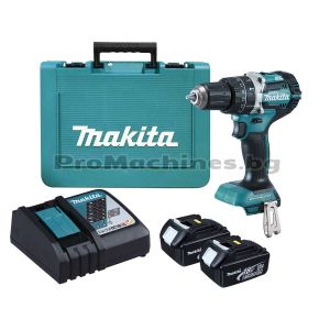 Акумулаторен ударен винтоверт  безчетков - Makita DHP484RFE