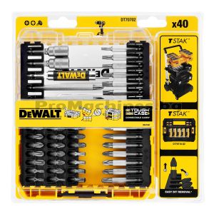 Битове и накрайници комплект 40 части DeWALT DT70702