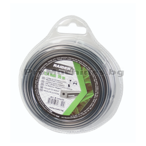 Корда за моторна коса квадратна усилена 2.4мм 15м - Raider 110235 