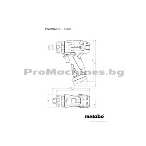 Ударен винтоверт 10.8V 2x2Ah - METABO POWERMAXX  SB BASIC