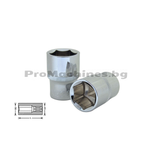 Вложка шестостенна 1/4 6мм  - Bolter XG53005