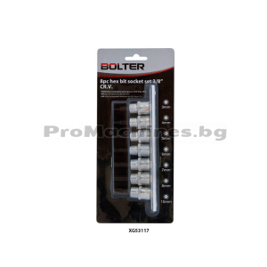 Вложки с накрайник шестограм 3/8 комплект  7бр - Bolter XG53117