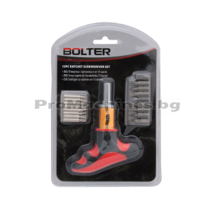 Отвертка Т-образна с тресчотка комплект 15 части - Bolter XG53653 