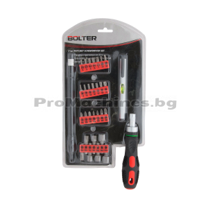 Отвертка с тресчотка и битове комплект 31 части - Bolter XG53655 