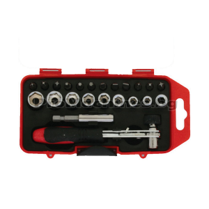 Тресчотка 1/4 с вложки и битове 23 части - Bolter XG53225 