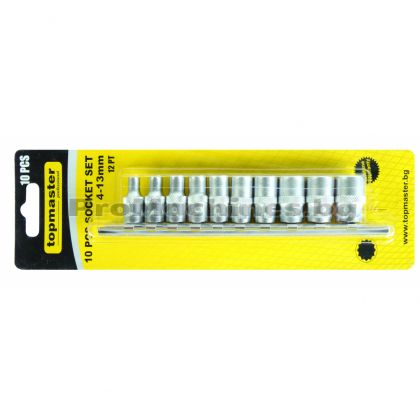 Вложки 1/4 дванадесетостен комплект 10бр - Top Master Pro 
